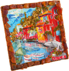 Souvenir magnet “View from the window”
