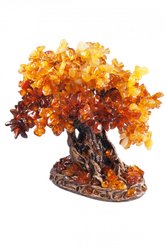 Декоративное янтарное дерево