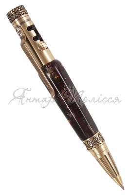 Pen decorated with amber SUV001010-001