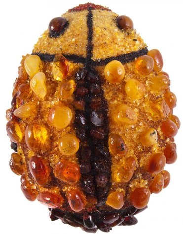 Souvenir “Pysanka” inlaid with amber