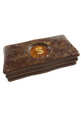 Box inlaid with amber