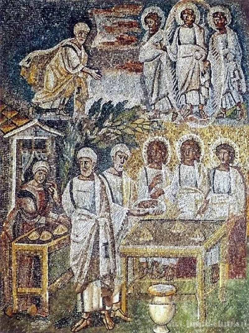 Мозаика на арке базилики Санта Мария Маджоре