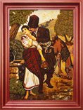 Panel “Cossack and girl at the well”
