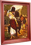 Panel “Cossack and girl at the well”