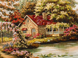 Landscape “House by the Lake”