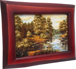 Landscape “Lake in a pine forest”