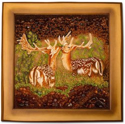 Panel "Pair of deer"