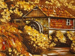 Landscape “Watermill in a mountain forest”