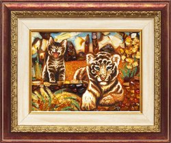 Panel “Tiger Cub and Kitten”