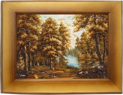 Landscape “Forest and Lake”