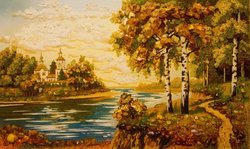 Landscape “Skete by the River”