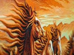Panel “Running Horses of the Celestial Empire, or 8 Horses of Success”