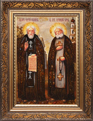 Venerable Sergius of Radonezh and Seraphim of Sarov