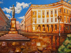Панно «Памятник Дюку де Ришелье в Одессе»