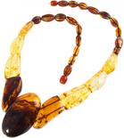 Beads made of figured amber stones “Elite”