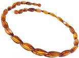 Beads “Amber leaves”