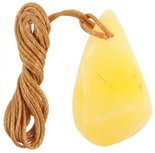 Amber polished pendant (medicinal) “Sunny”