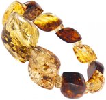 Bracelet made of multi-colored amber stones “Accord”