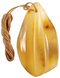 Honey-colored amber pendant
