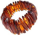 Bracelet made of cognac amber stones “Cleopatra”