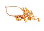 Bead necklace made of light amber