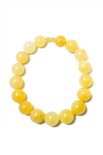 Beads made from yellow amber balls