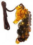 Pendant “Seahorse” on a waxed rope