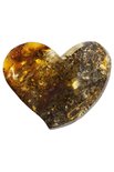 Author's brooch “Amber Heart”