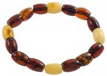 Bracelet made of figured amber stones