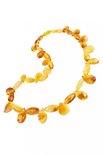 Amber necklace “Rays of the sun”