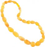 Beads made of light polished amber “Grapes”
