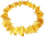 Bracelet made of light amber stones