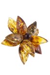 Brooch "Amber Flower"