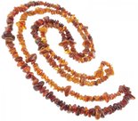 Beads-string made of amber stones