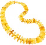 Beads made of light amber disks