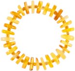 Bracelet made of light amber discs