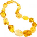 Amber beads in light shades “Meline”