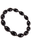 Bracelet made of dark amber stones “Olive”