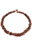 Polished amber stone beads
