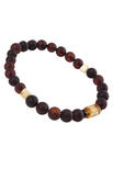Amber bracelet with contrasting inserts