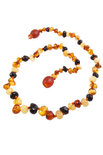 Children's beads made of multi-colored amber