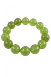 Bracelet made of green amber balls