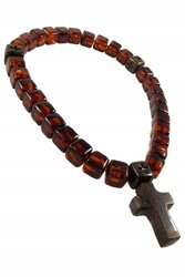 Christian rosary from grain cubes