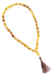 Muslim rosary made of polished amber