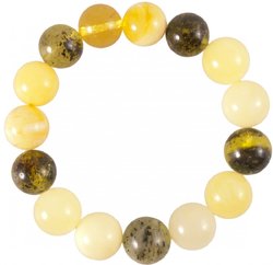 Bracelet made of amber beads “Color Path”