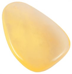 Amber polished translucent pendant
