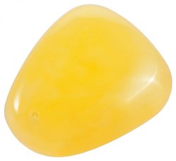 Amber polished pendant "Trapezoid"