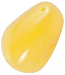 Amber polished pendant "Trapezoid"