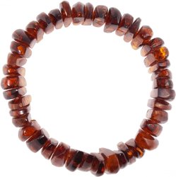 Bracelet made of cognac amber stones “Cleopatra”