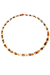 Beads with a combination of light, honey and dark amber “Amber leaves”